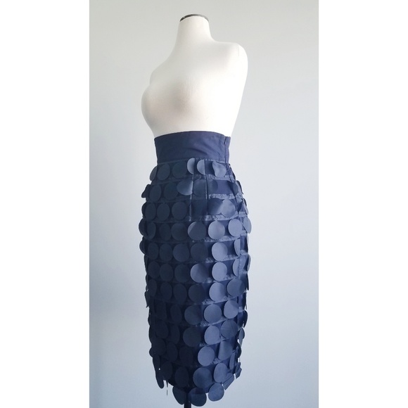 Shabby Apple Navy Curiouser and Curiouser Skirt - Picture 3 of 7